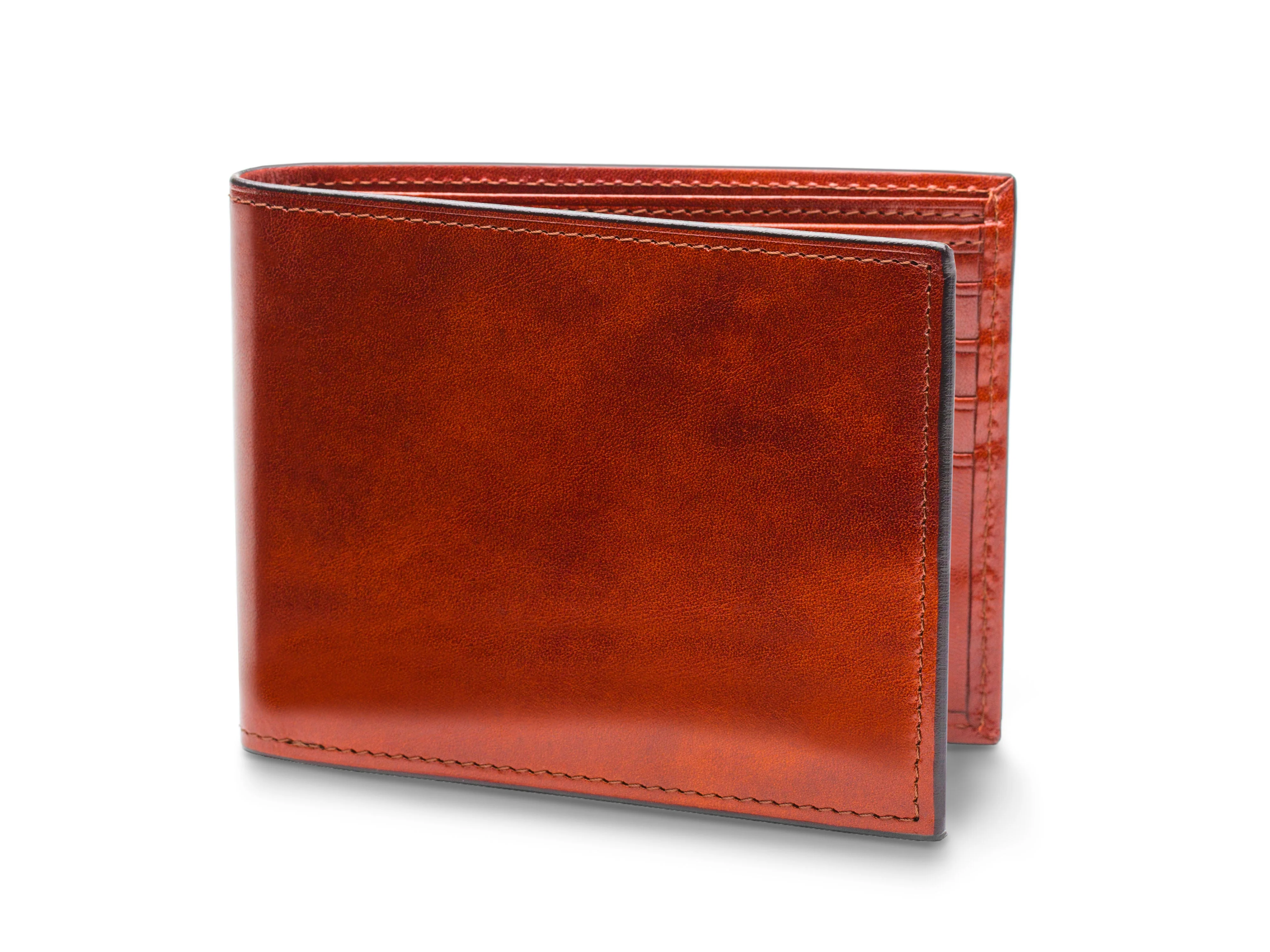 Old Leather Italia Bifold With Card / I.D. Flap - Image 10