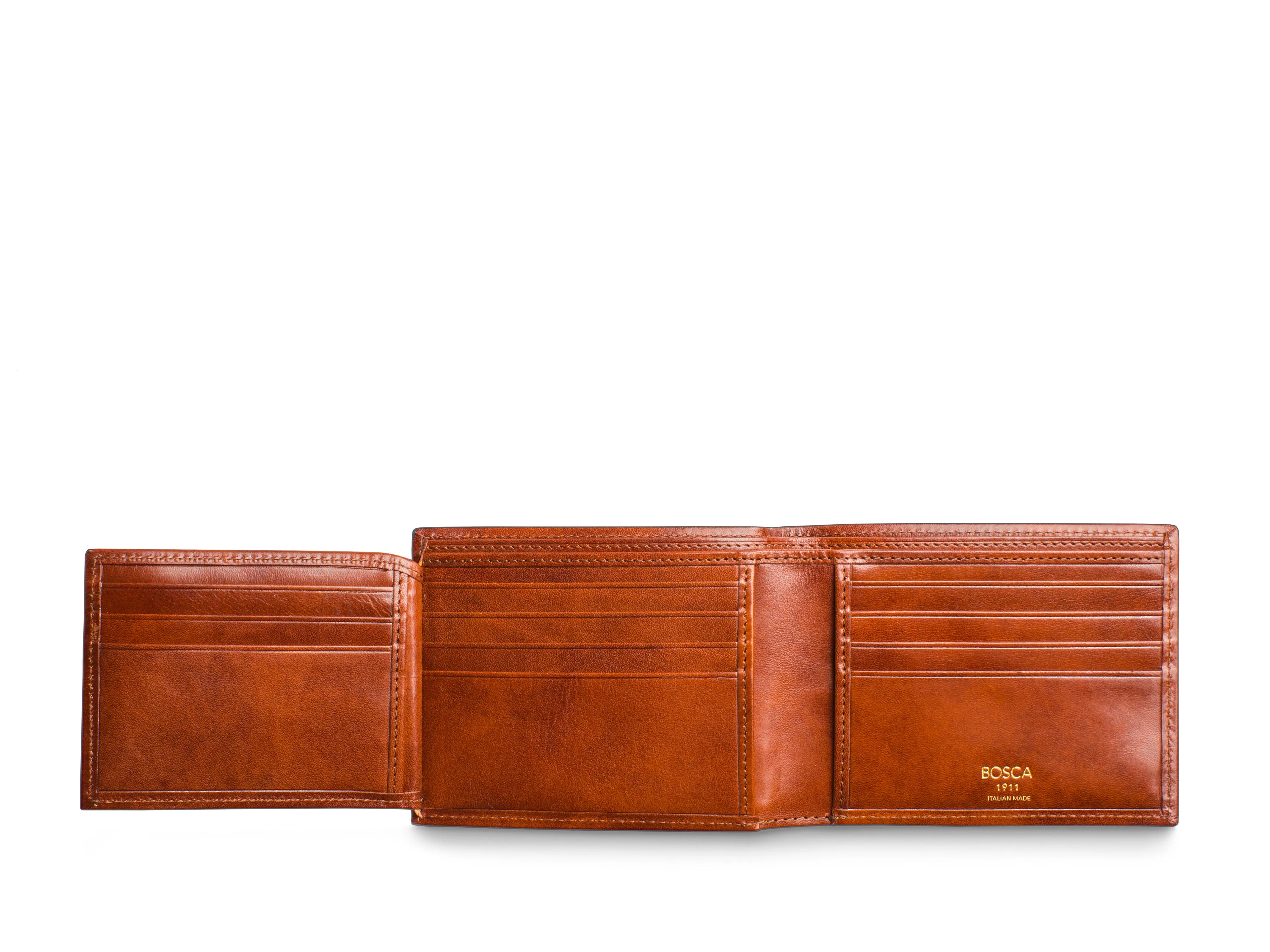Old Leather Italia Bifold With Card / I.D. Flap - Image 7
