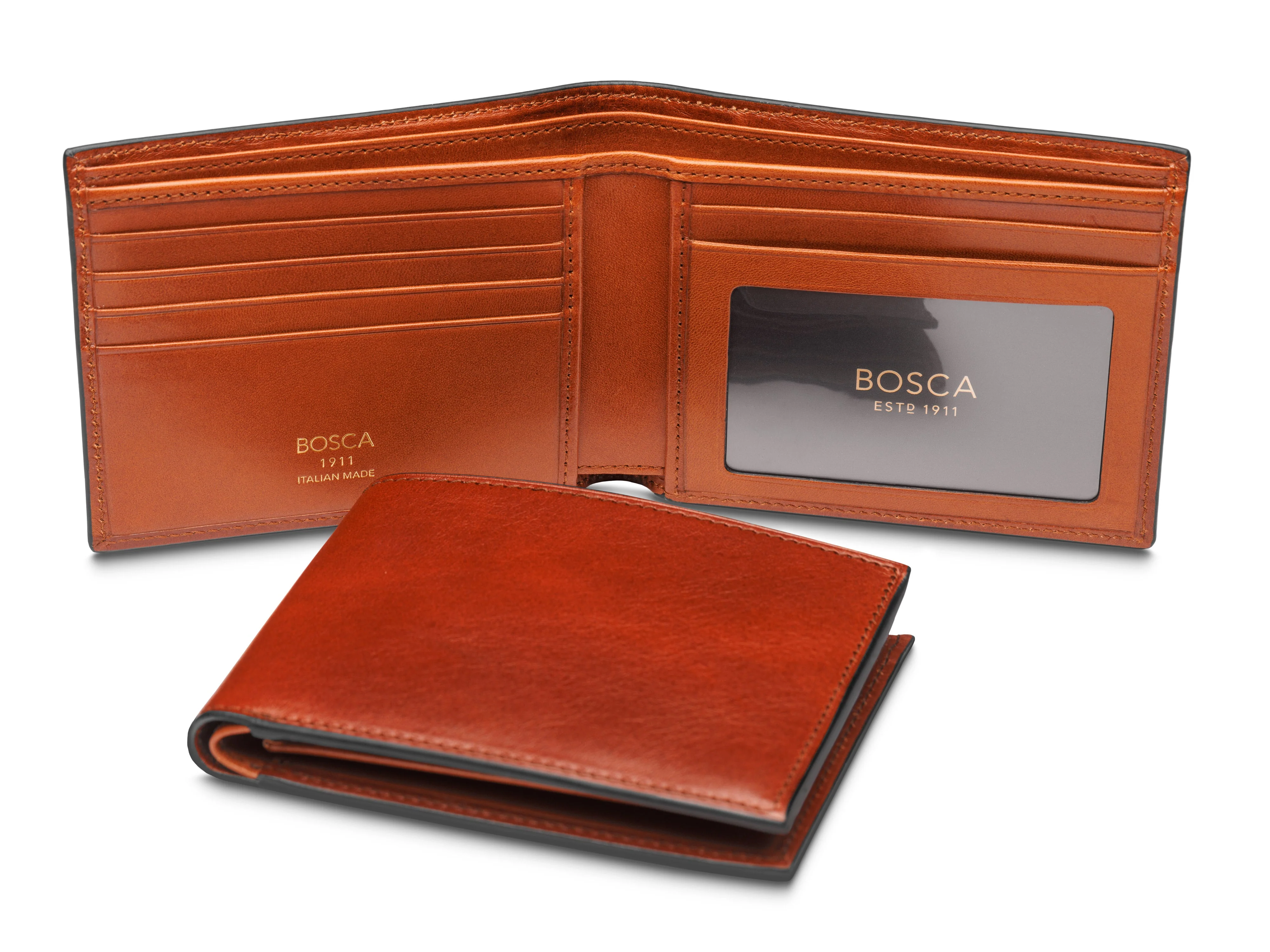 Contrast Old Leather Executive I.D. Wallet - Image 10