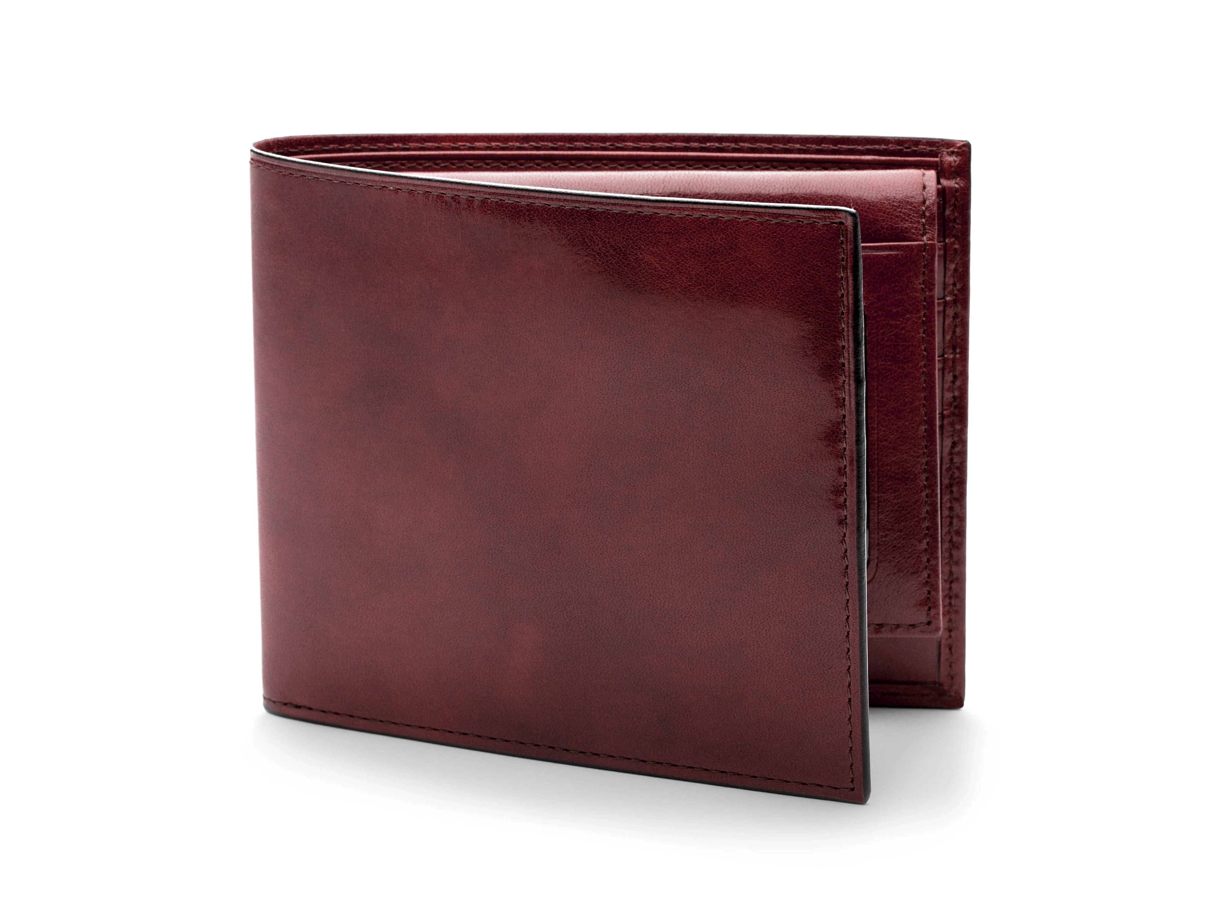 Old Leather Euro Credit Wallet w/ ID Passcase - Image 13