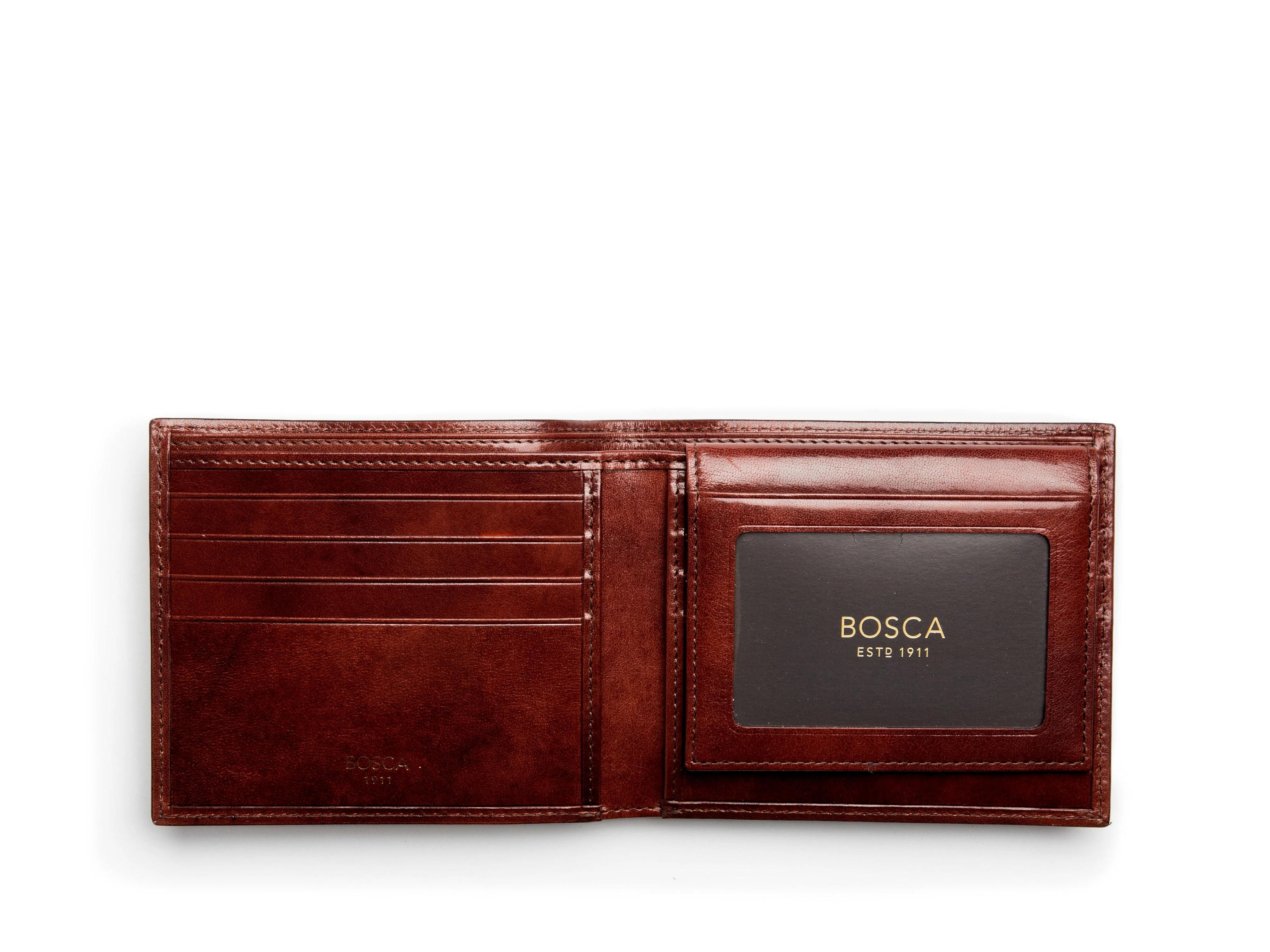 Old Leather Euro Credit Wallet w/ ID Passcase - Image 28
