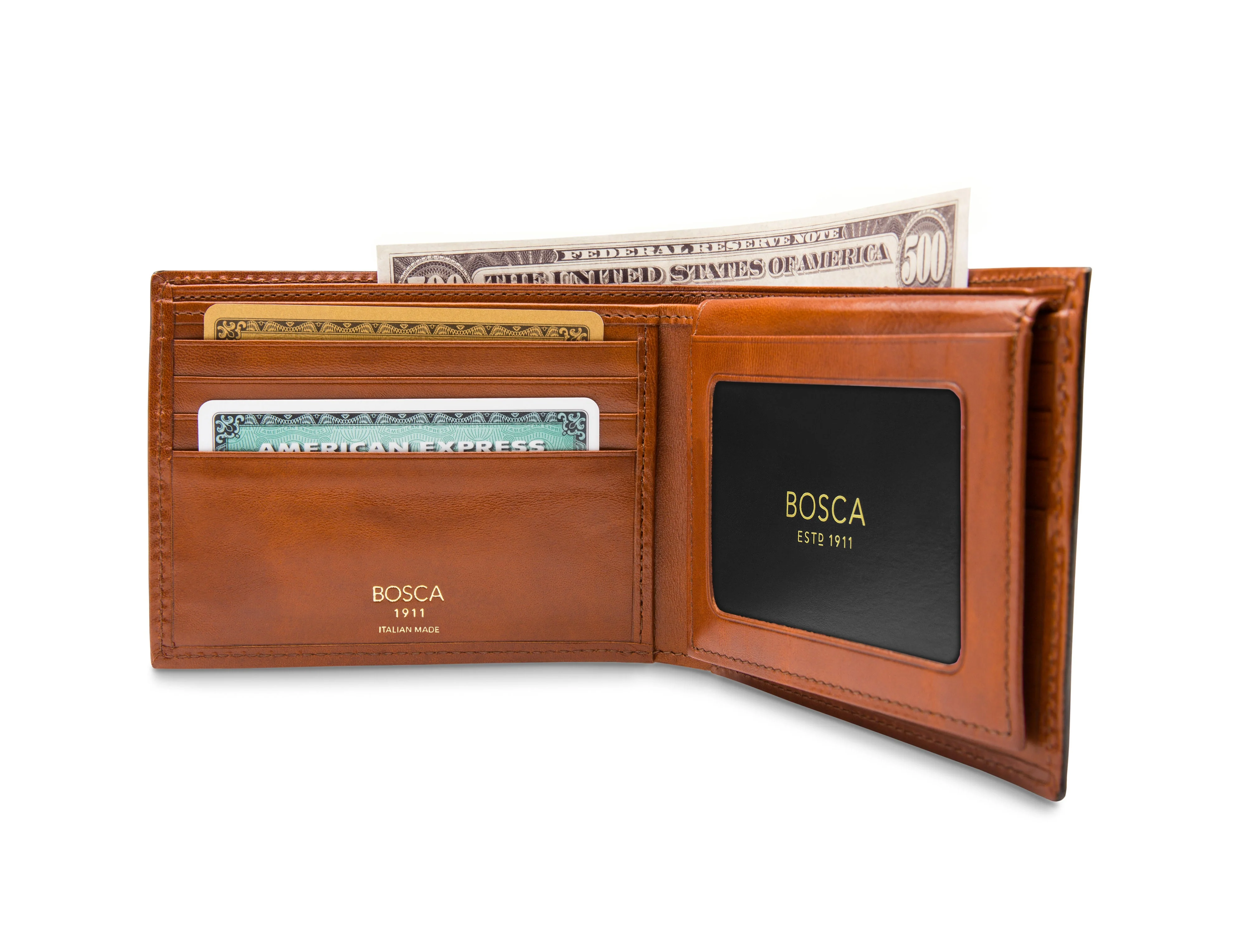 Old Leather Italia Credit Wallet w/I.D. Passcase - Image 6