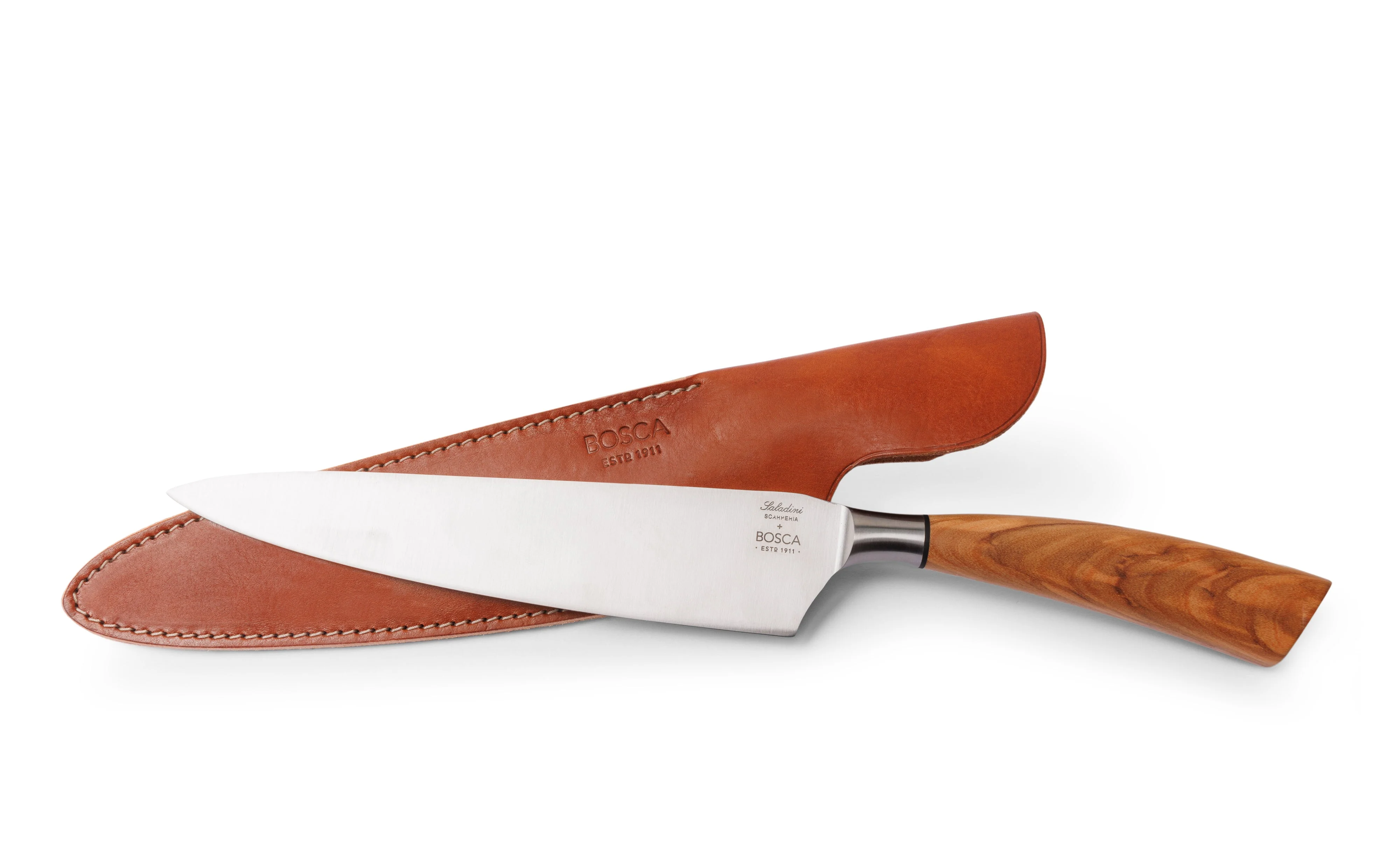 Olive + Steel Chefs Knife w/ Leather Sheath - Image 4