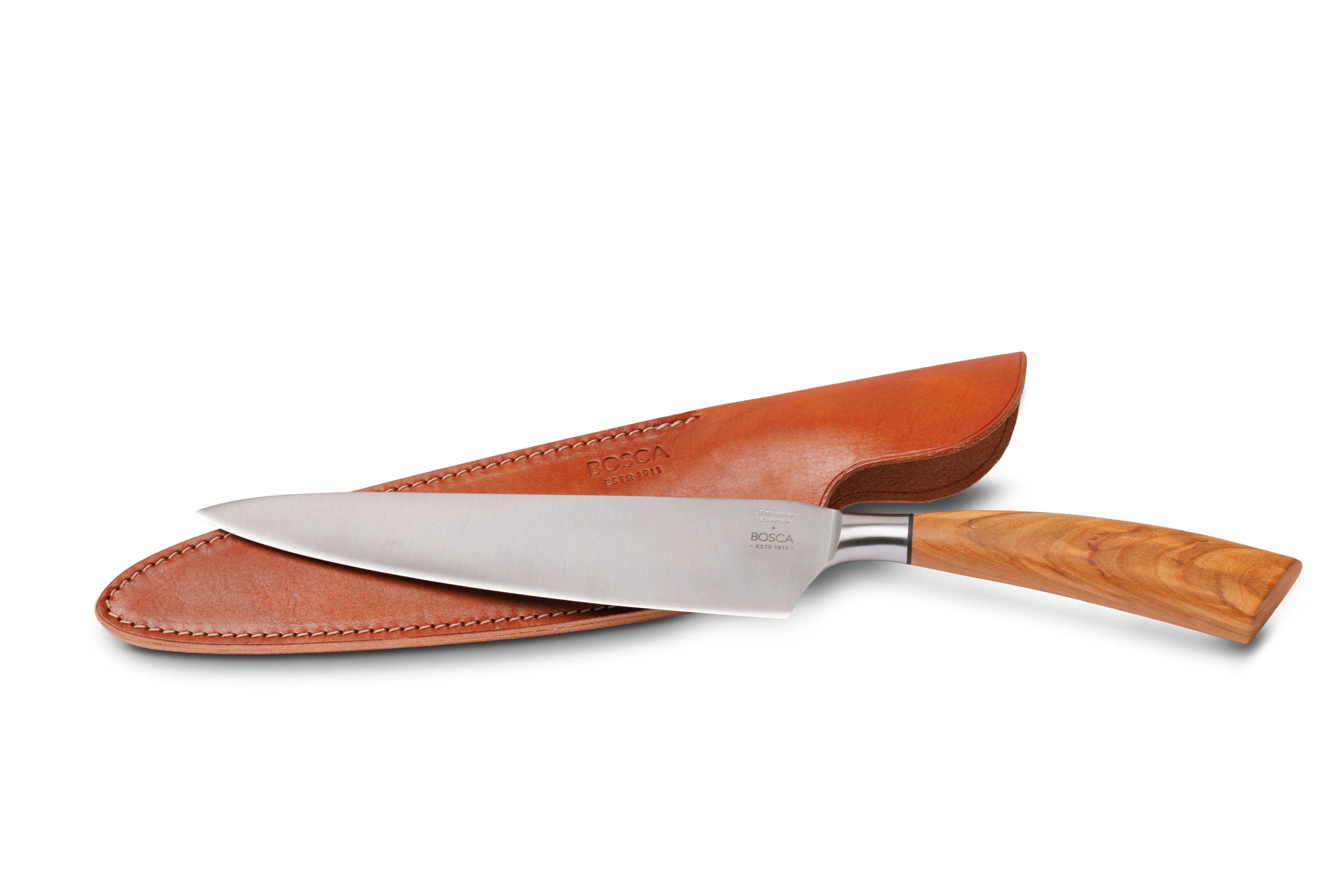 Olive + Steel Chefs Knife w/ Leather Sheath - Image 5