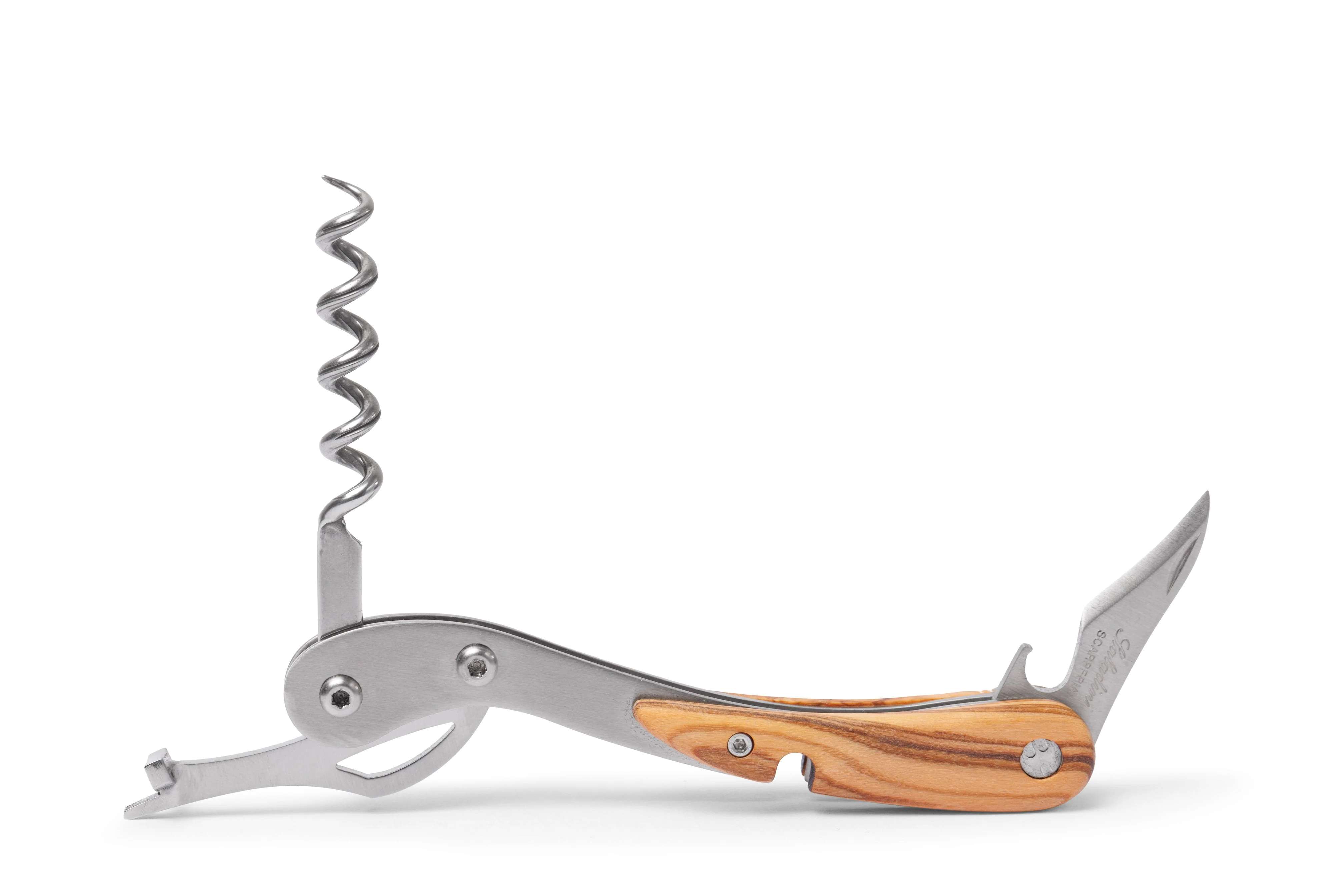 Olive + Steel Wine Opener w/ Leather Sheath - Image 4